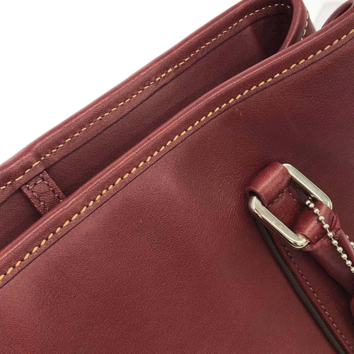 COACH Tote Bag Leather 7586 Bordeaux Ladies 10