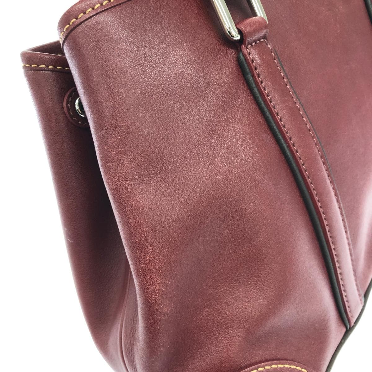 COACH Tote Bag Leather 7586 Bordeaux Ladies 7