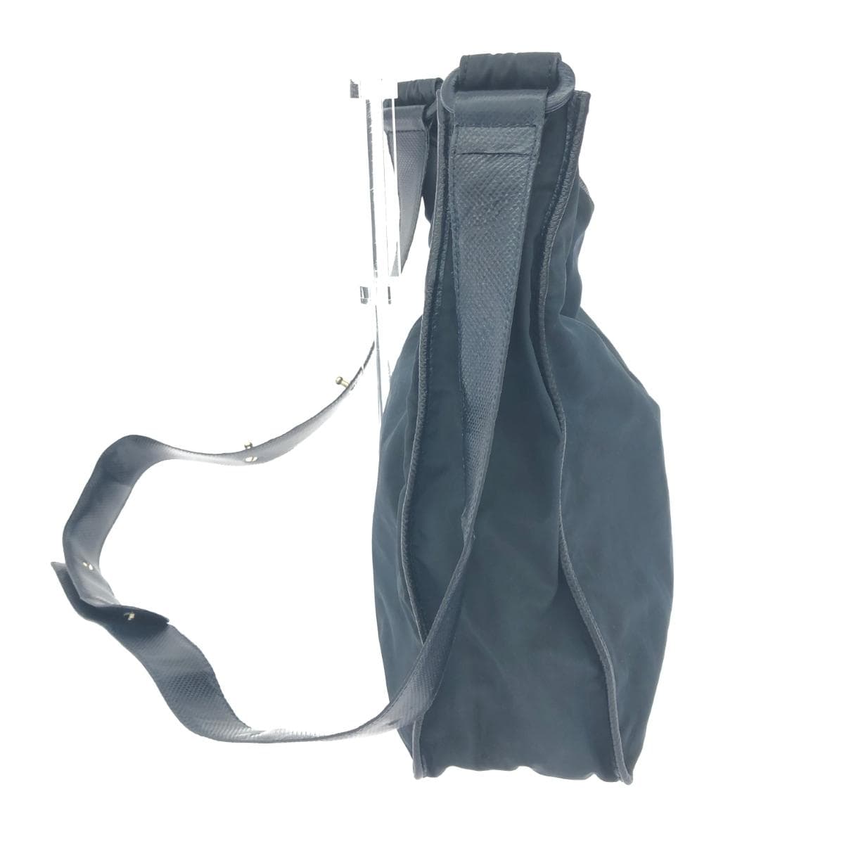 BOTTEGA VENETA Shoulder Bag Logo Plate/Vintage/Nylon Navy Unisex 2