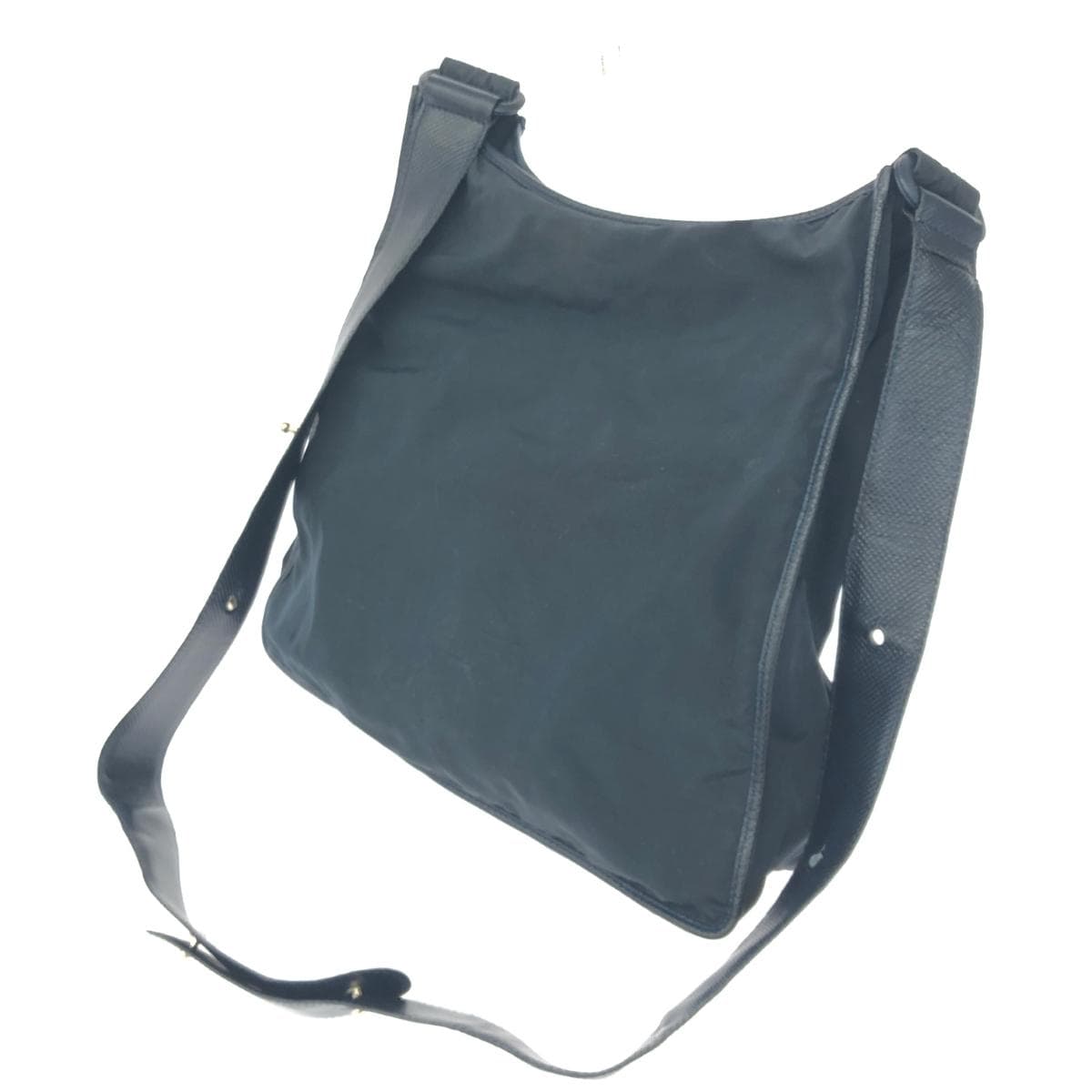 BOTTEGA VENETA Shoulder Bag Logo Plate/Vintage/Nylon Navy Unisex 3