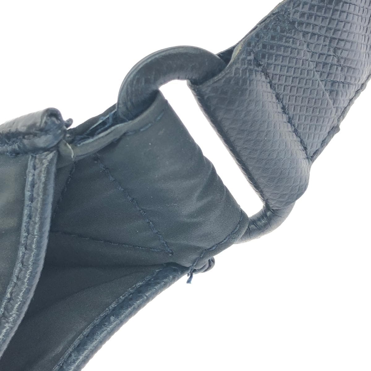 BOTTEGA VENETA Shoulder Bag Logo Plate/Vintage/Nylon Navy Unisex 9