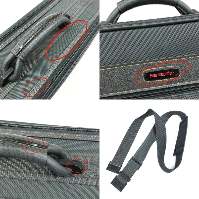 Samsonite Business Bag Nylon Green Men's 9