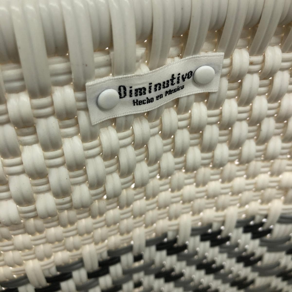 Diminutivo Diminutive Cago Bag Mercado Bag Black/White Ladies 7