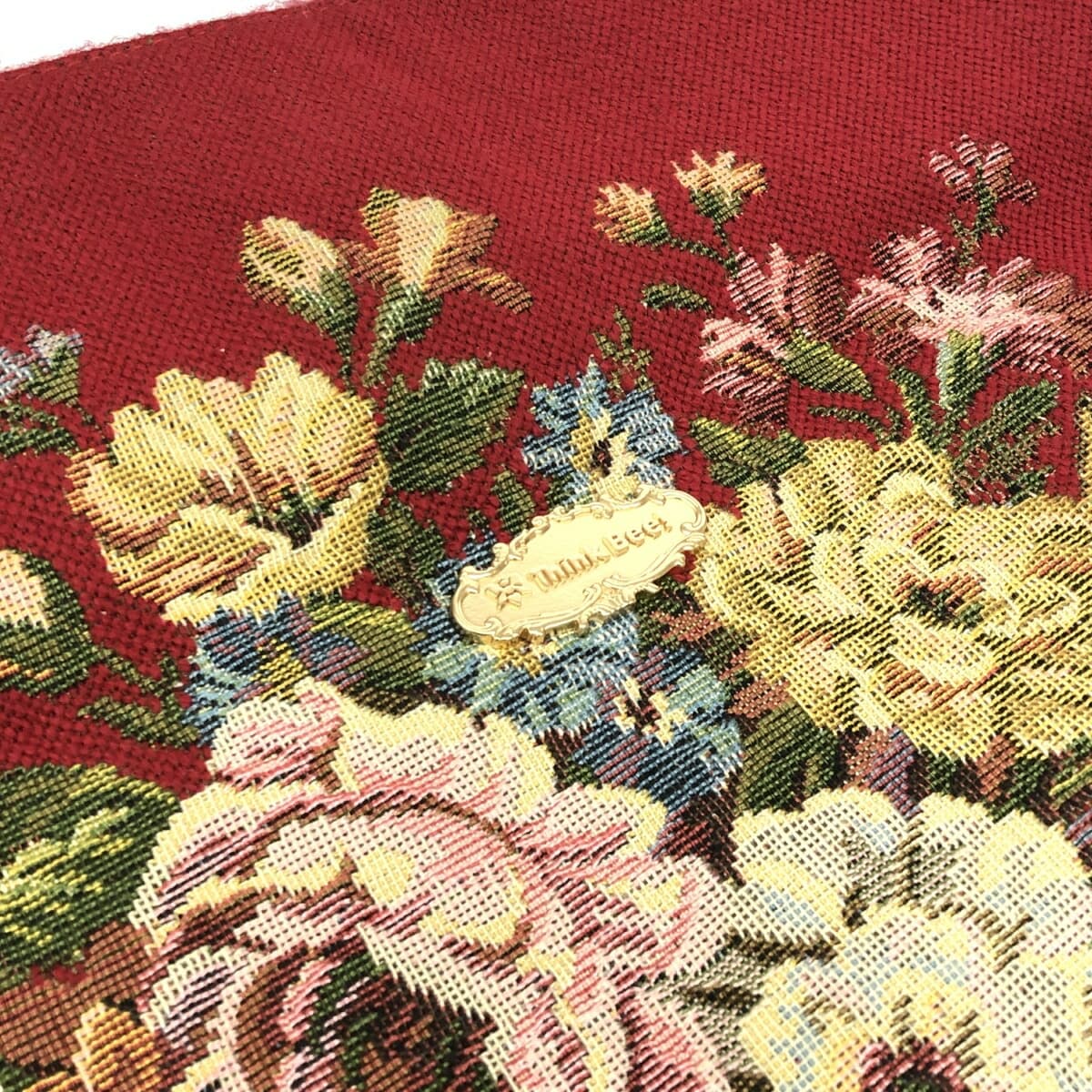 Think Bee 2WAY Shoulder Bag Flower Bouquet / Tapestry Red Ladies 7