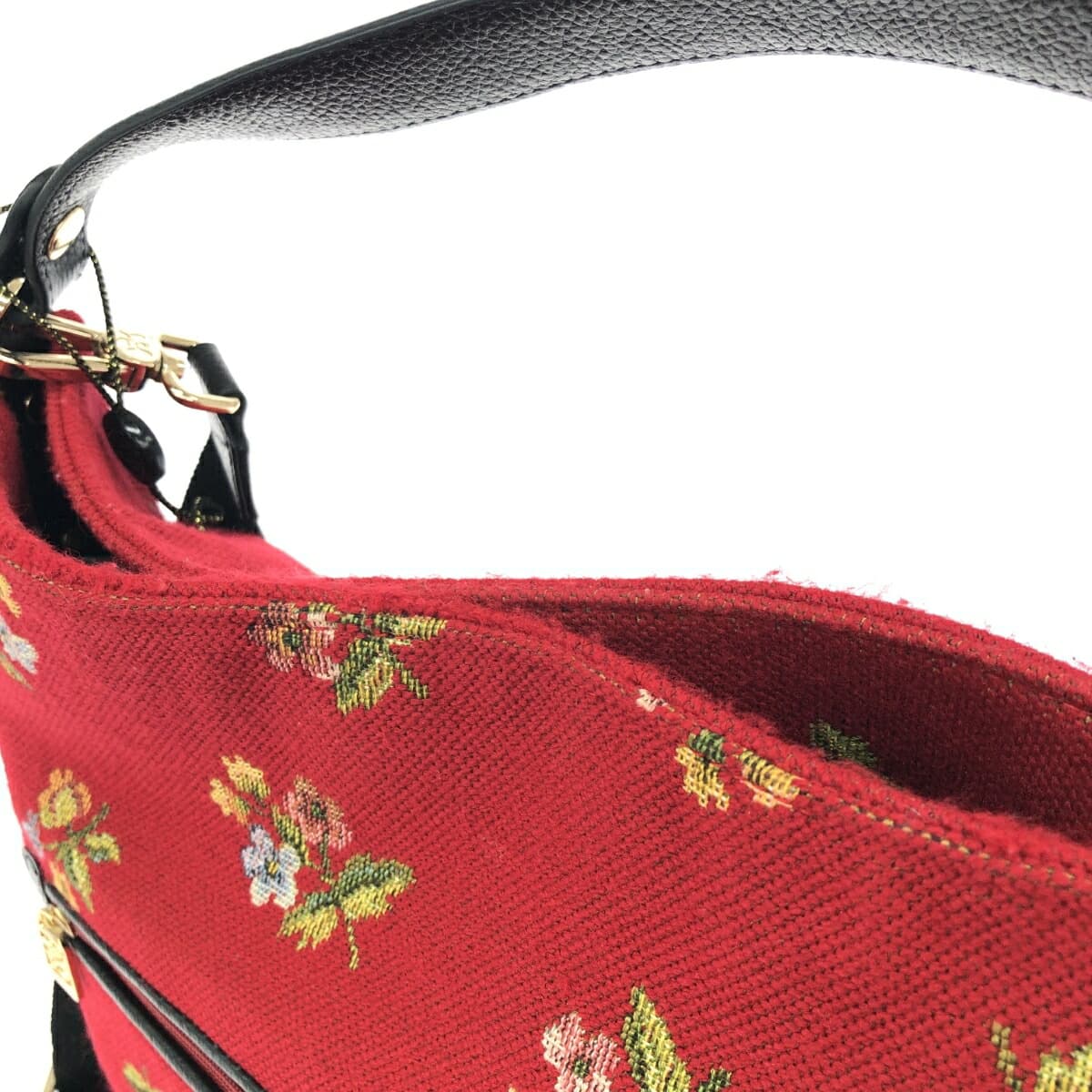 Think Bee 2WAY Shoulder Bag Flower Bouquet / Tapestry Red Ladies 8