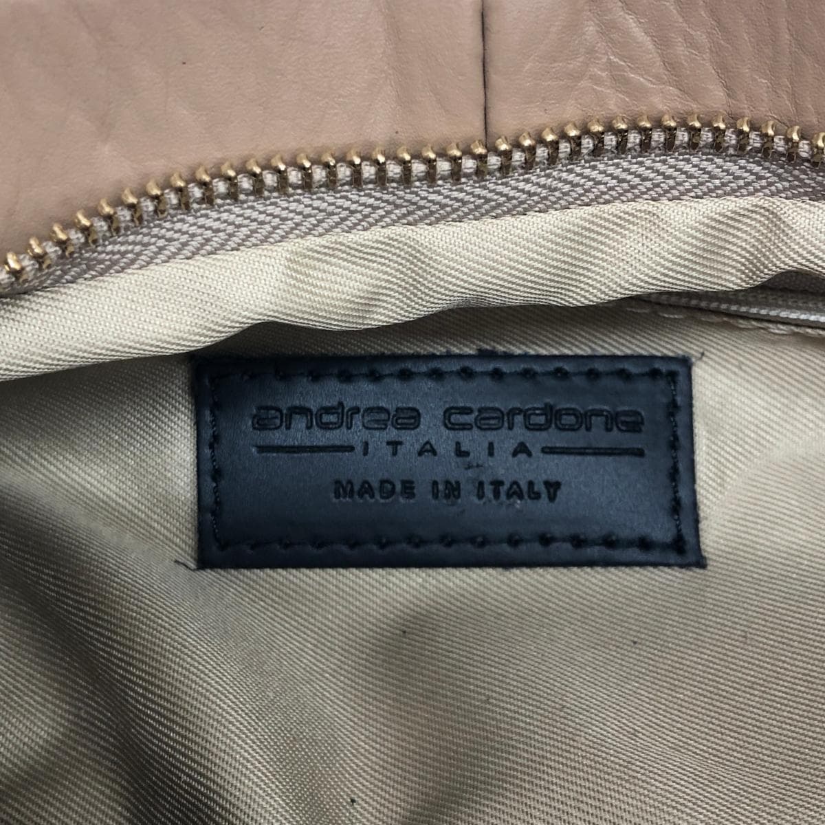 ANDREA CARDONE Handbag Unused Item Leather Greige Women's 6