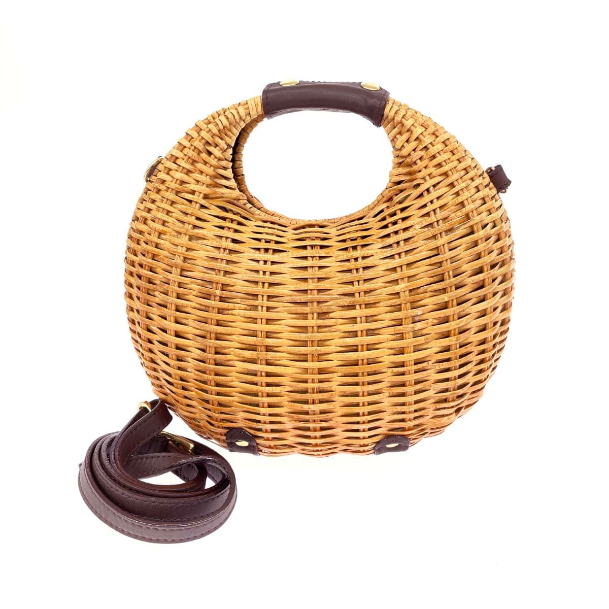 VIOLAd'ORO Viola d'Oro 2WAY bag basket/raffia beige women's