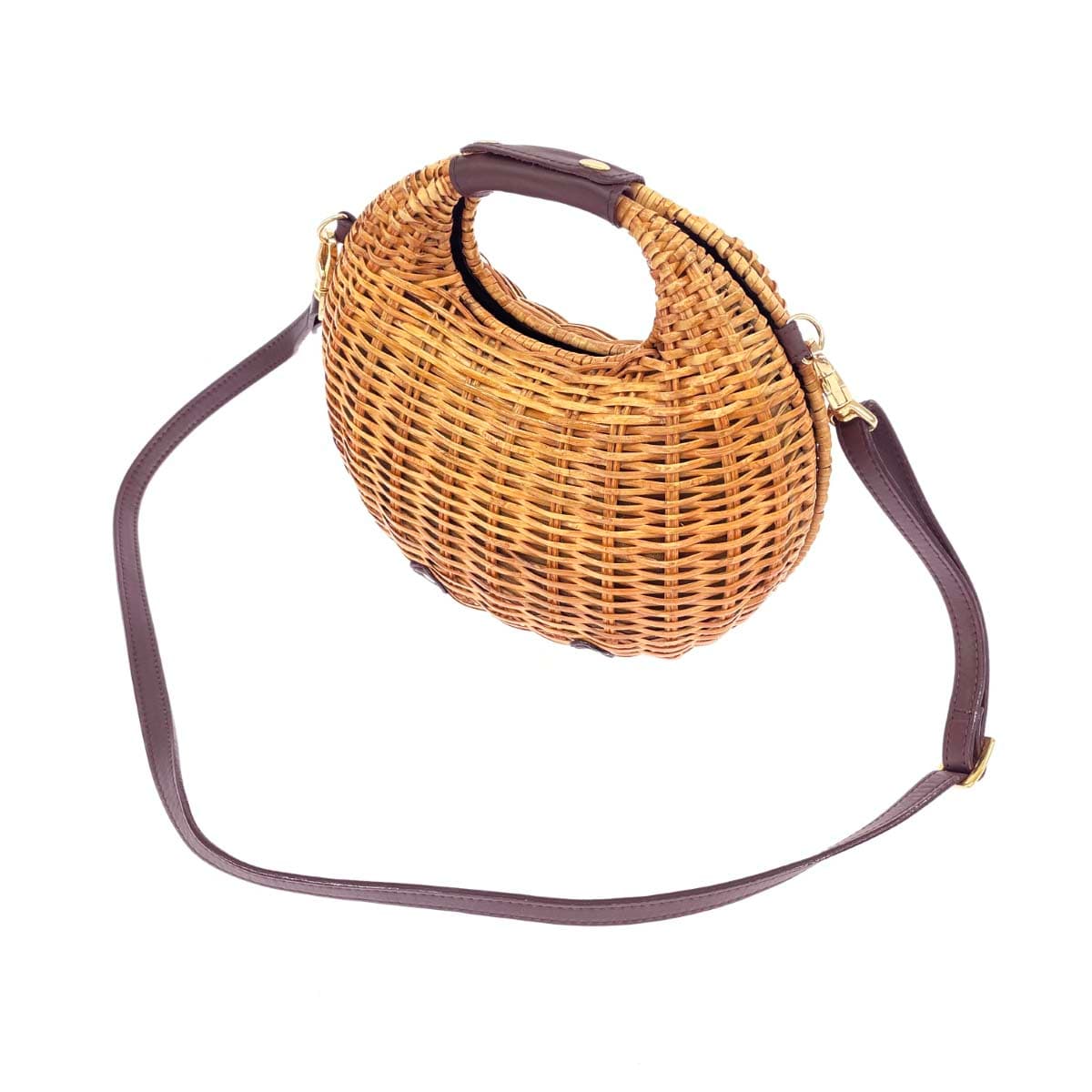 VIOLAd'ORO Viola d'Oro 2WAY bag basket/raffia beige women's 3