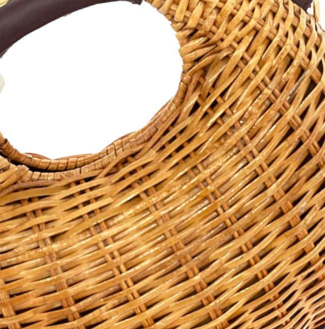 VIOLAd'ORO Viola d'Oro 2WAY bag basket/raffia beige women's 5