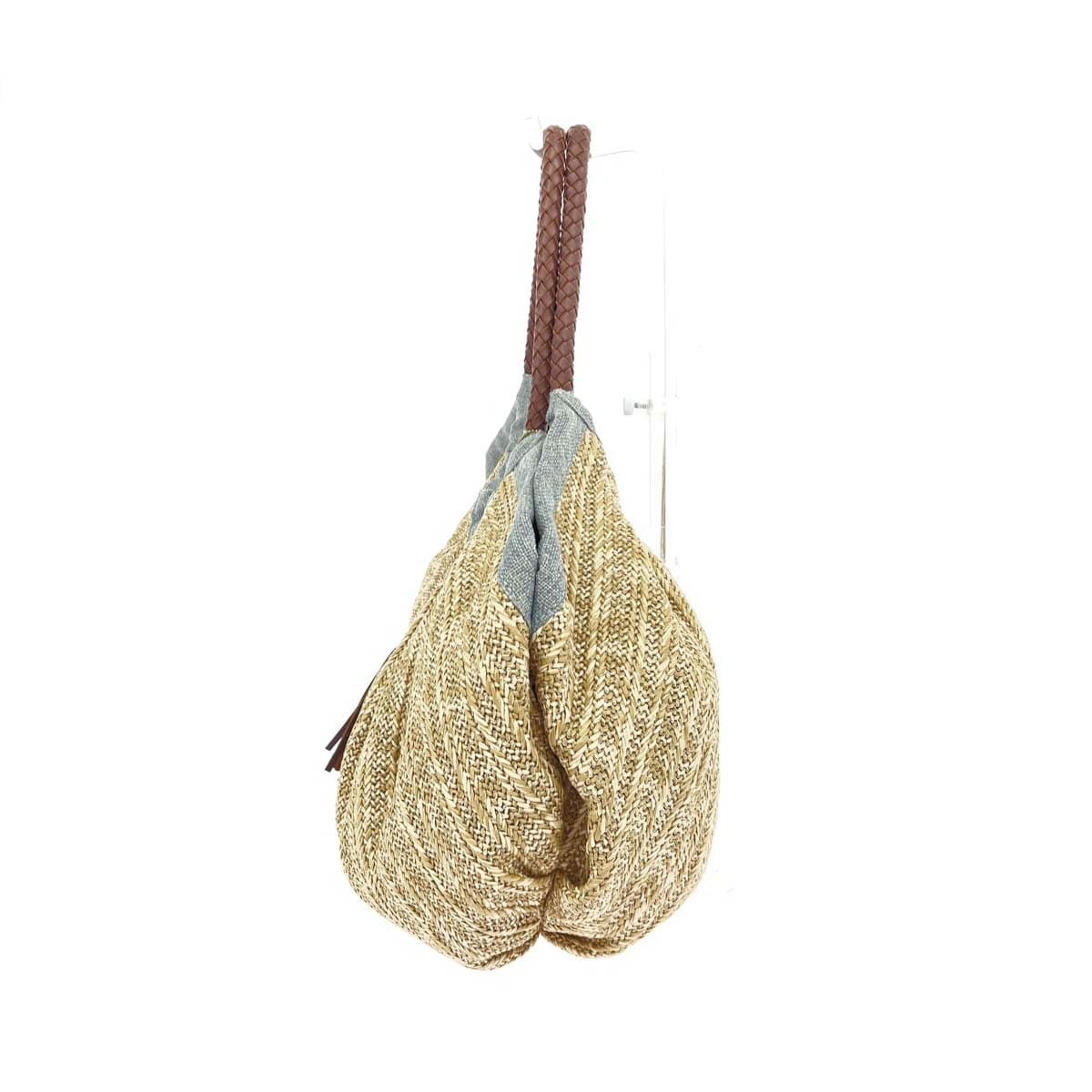 GALLARDA GALANTE Tote Bag - Basket Bag/Tassel/Haircalf - Beige Women's 2