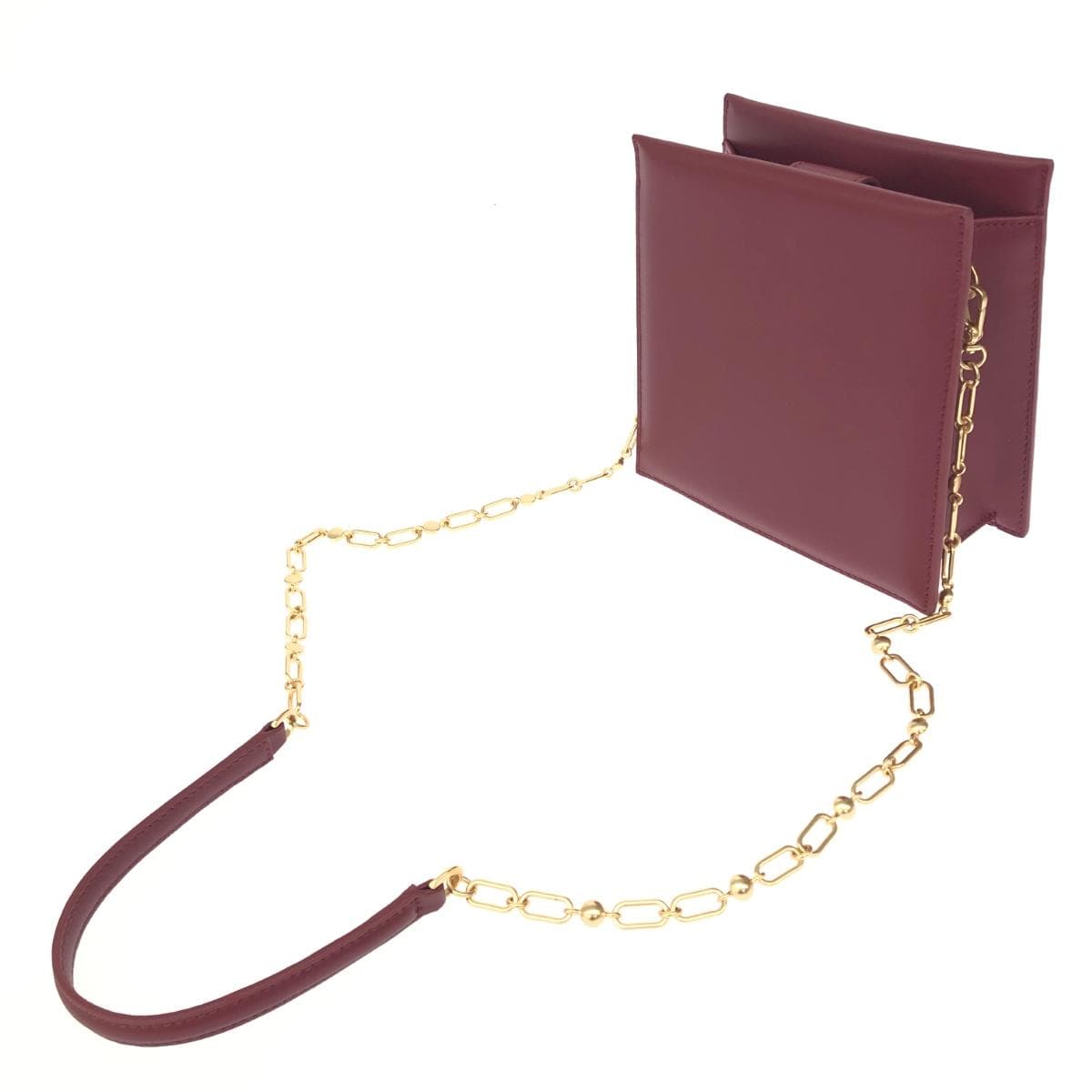 CHARLES&KEITH Chain Shoulder Bag Unused Item PVC Bordeaux Ladies 3