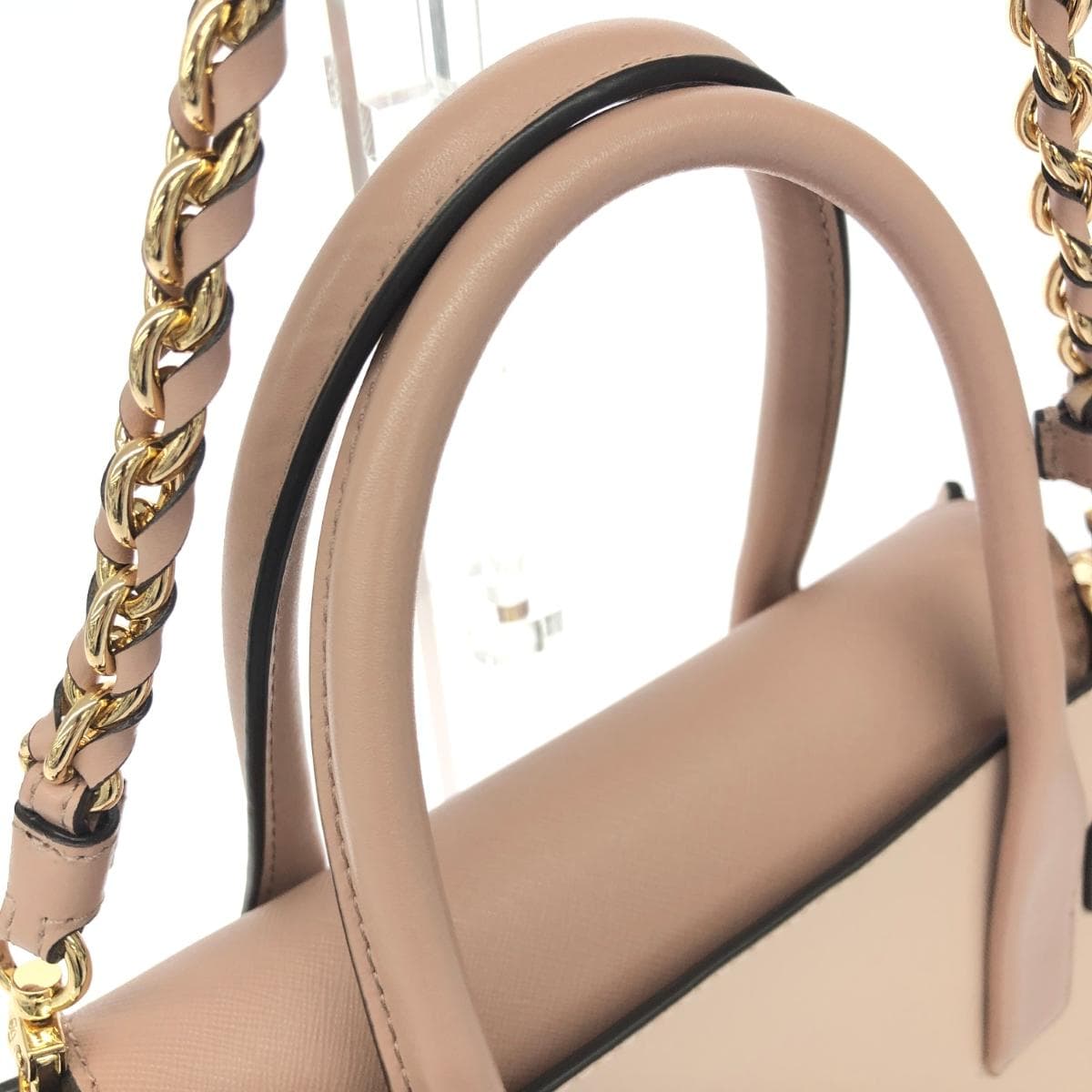 MICHAEL KORS 2WAY Bag Good Condition Leather Pink Women's 4