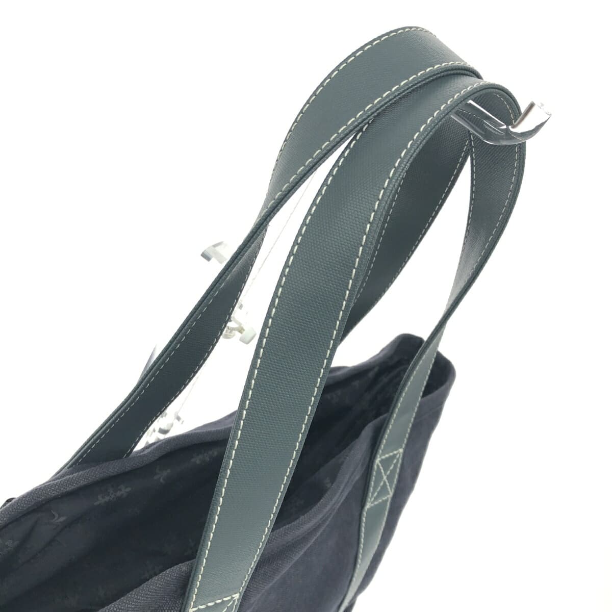 Russet Roshito Tote Bag R Logo Canvas Navy Ladies 4