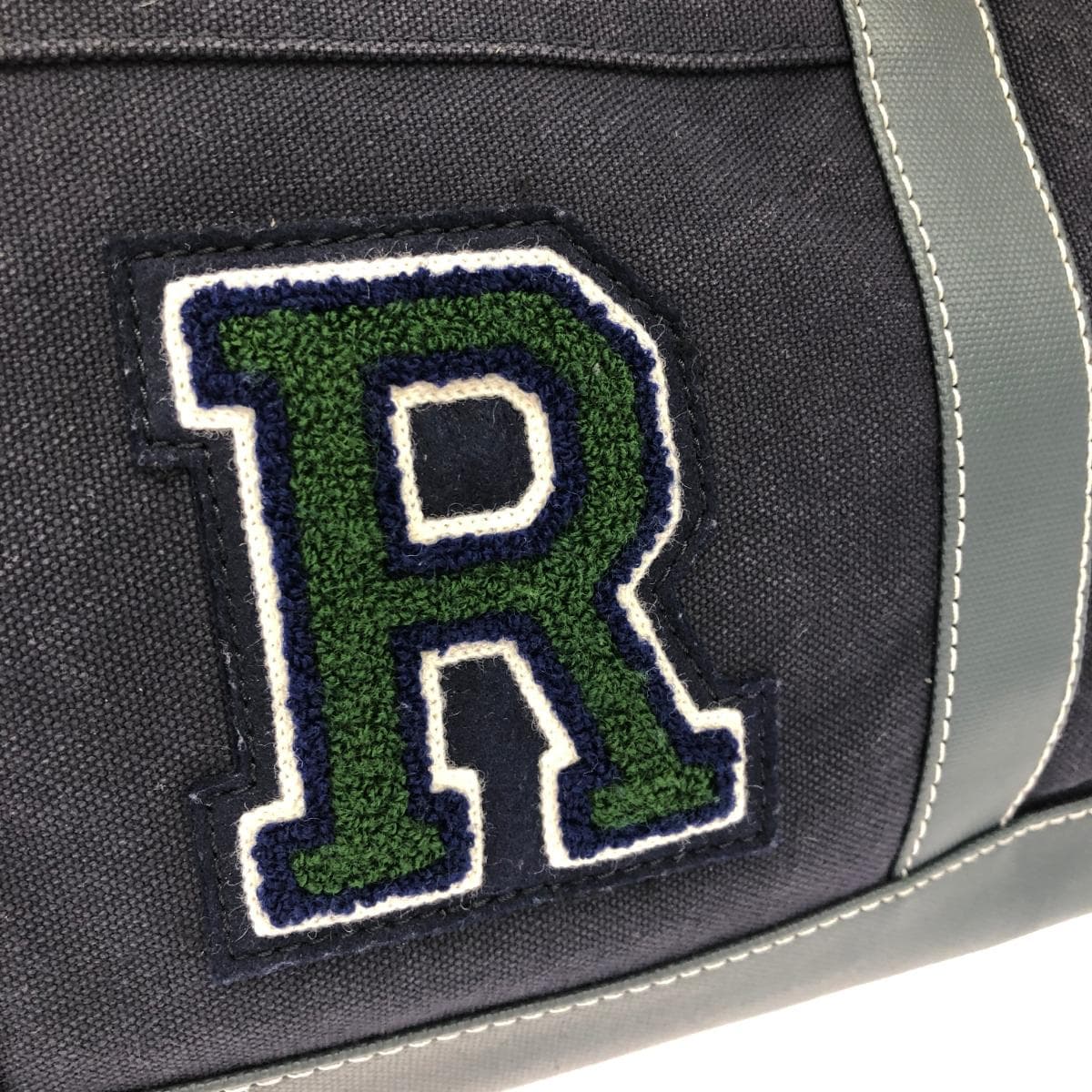 Russet Roshito Tote Bag R Logo Canvas Navy Ladies 7