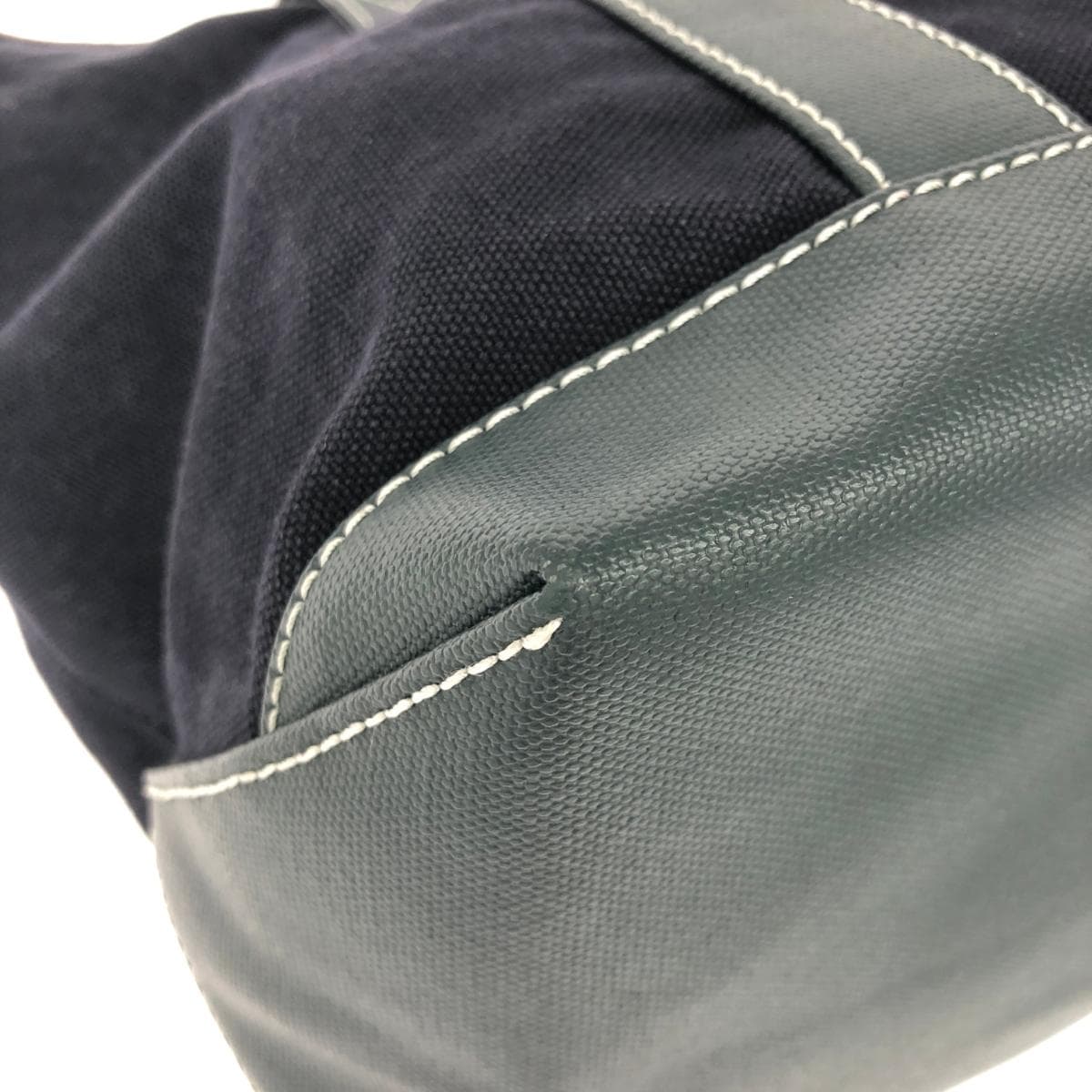 Russet Roshito Tote Bag R Logo Canvas Navy Ladies 8