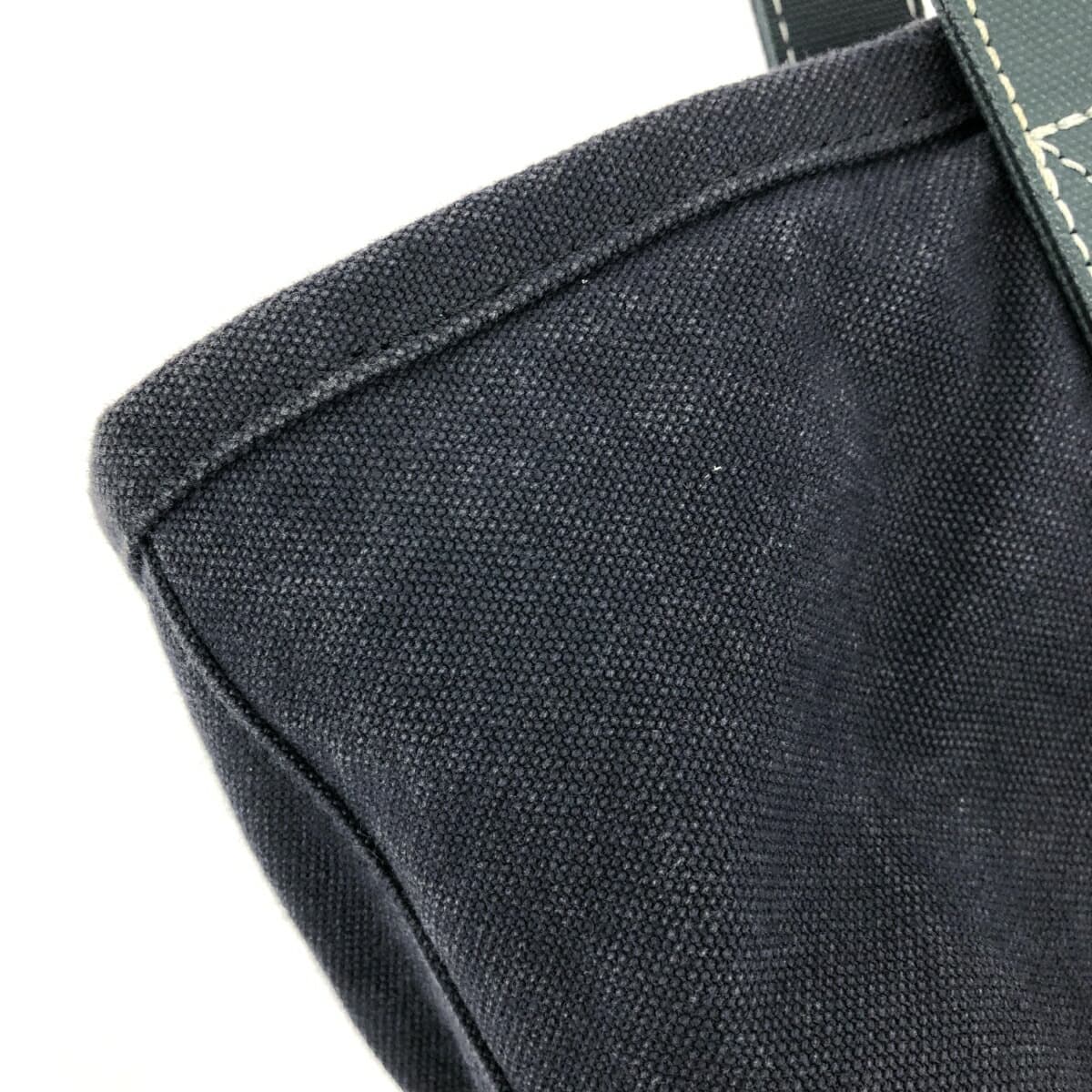 Russet Roshito Tote Bag R Logo Canvas Navy Ladies 9