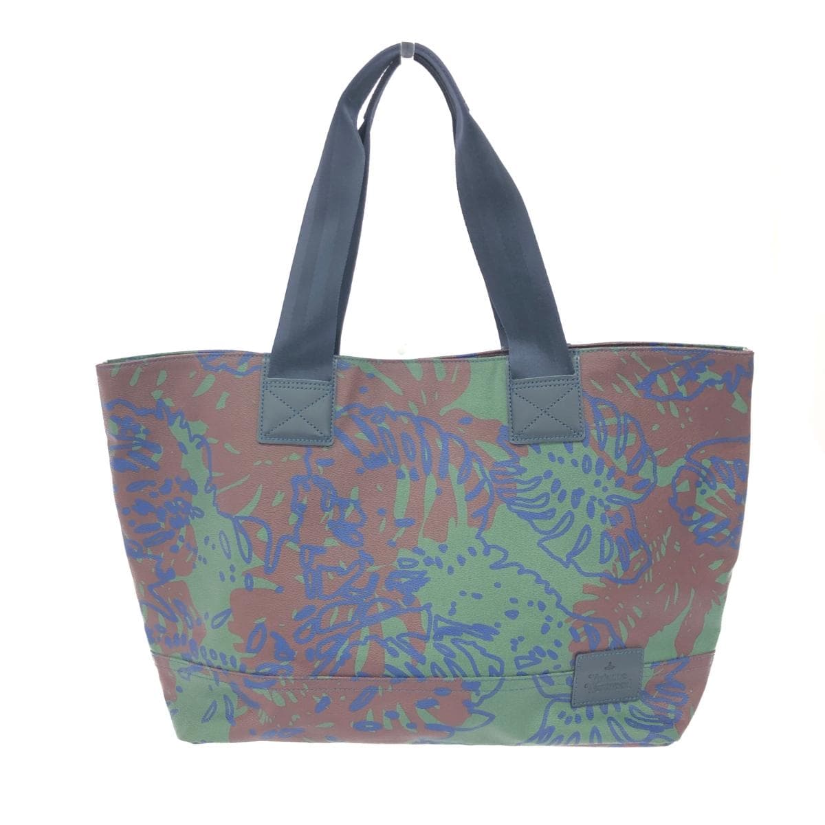 Vivienne Westwood tote bag PVC all-over pattern brown/green unisex