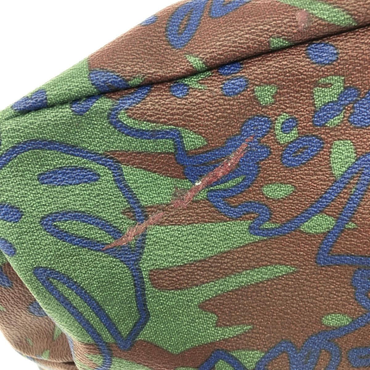 Vivienne Westwood tote bag PVC all-over pattern brown/green unisex 8