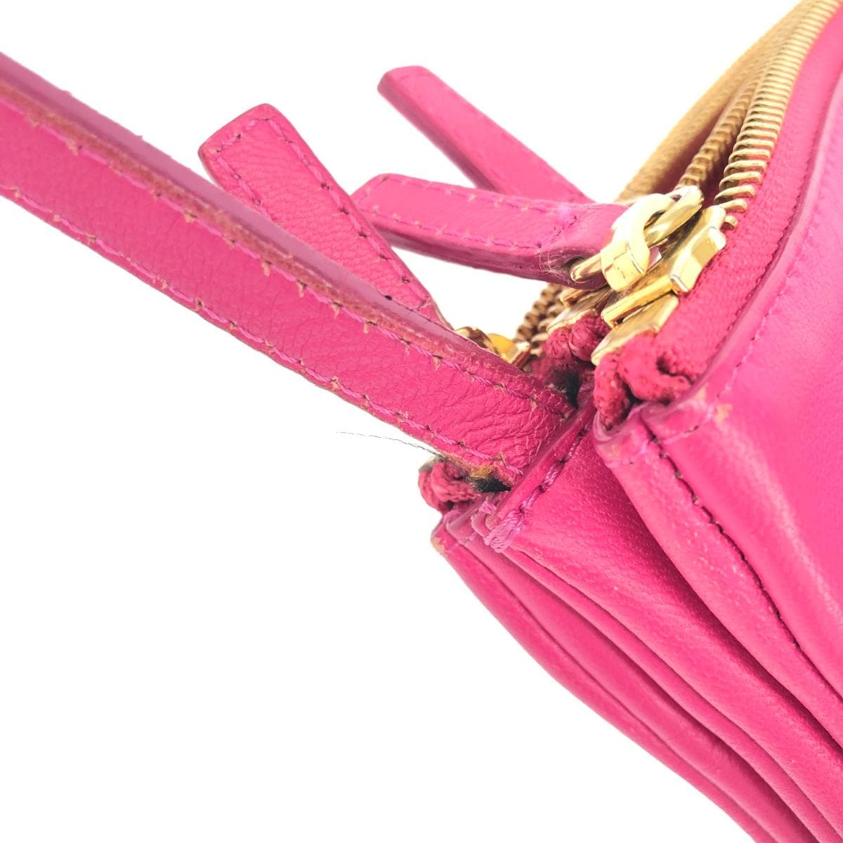 CELINE Celine Shoulder Bag Trio Small Leather Pink Ladies 10