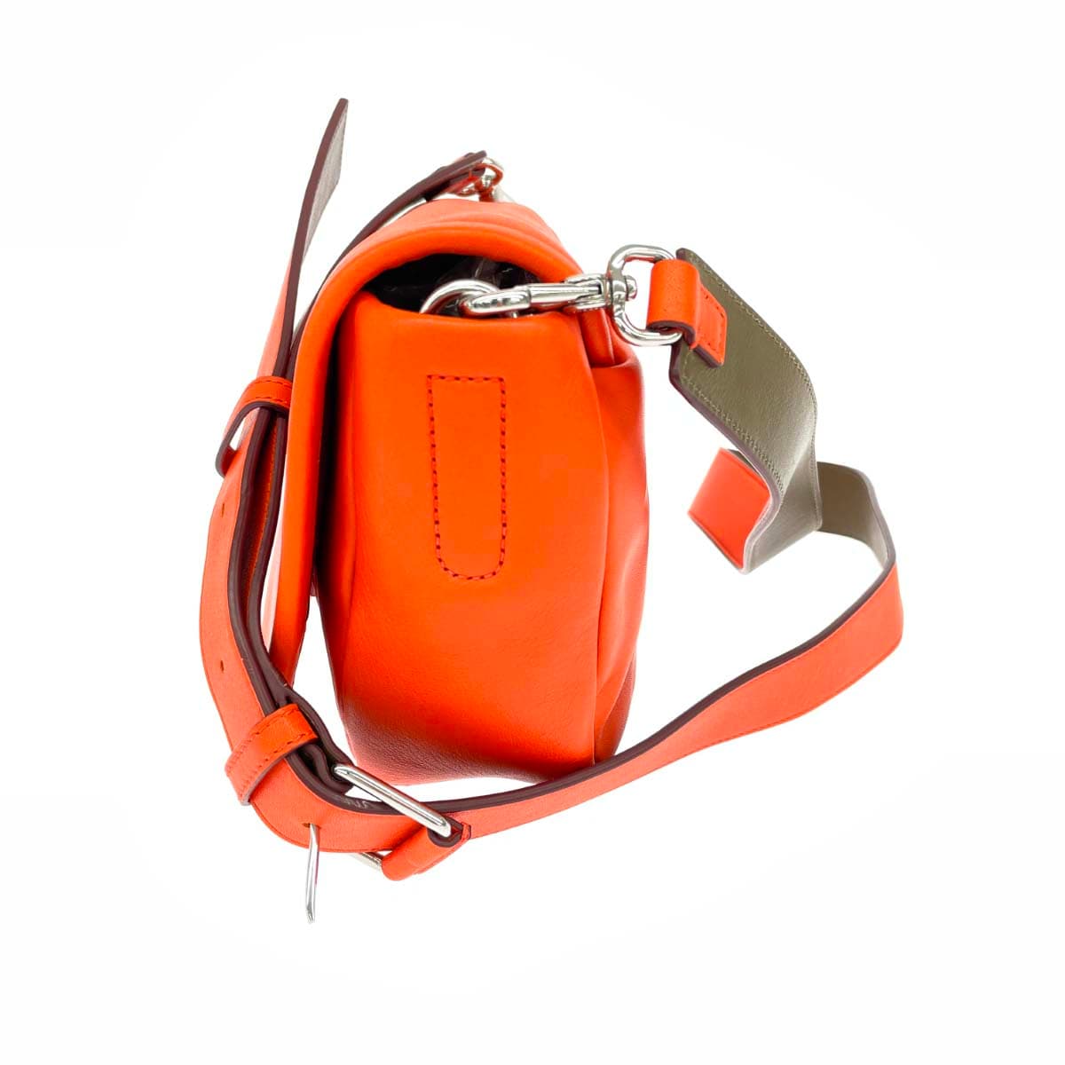 MARC JACOBS LOOK Shoulder Bag Good Condition Leather Half Moon M0004365 Orange Ladies 2