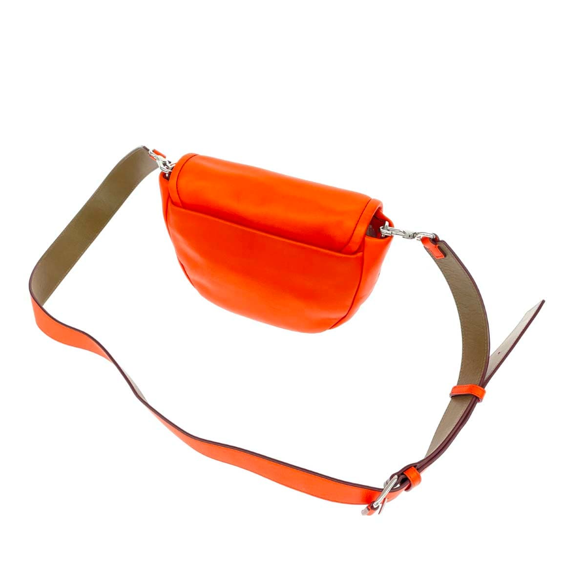 MARC JACOBS LOOK Shoulder Bag Good Condition Leather Half Moon M0004365 Orange Ladies 3