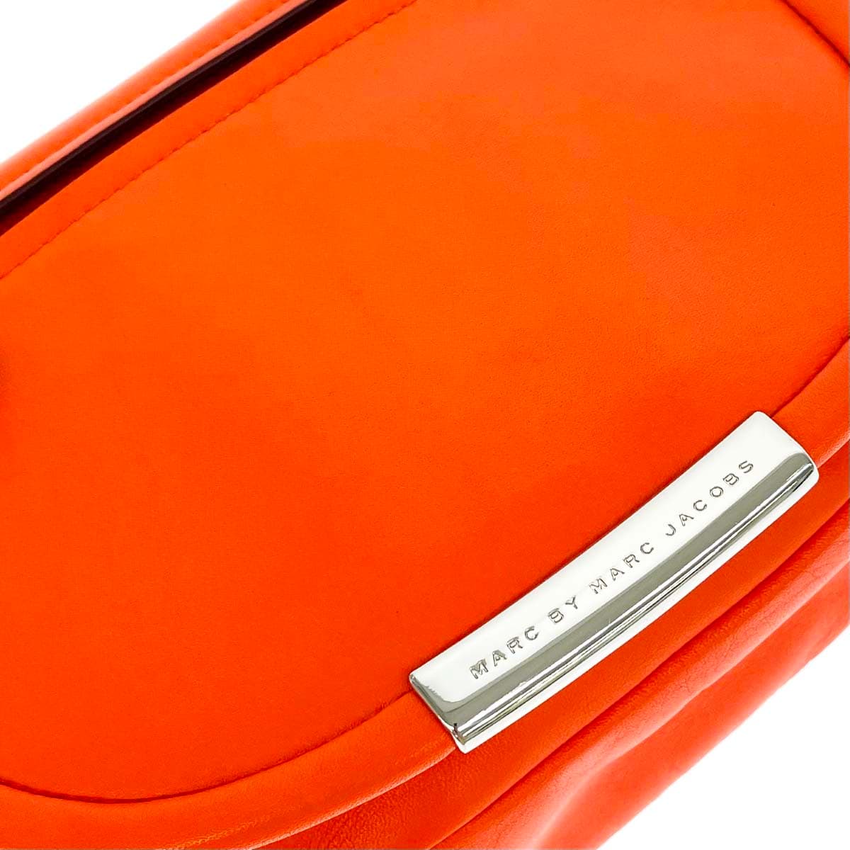 MARC JACOBS LOOK Shoulder Bag Good Condition Leather Half Moon M0004365 Orange Ladies 5