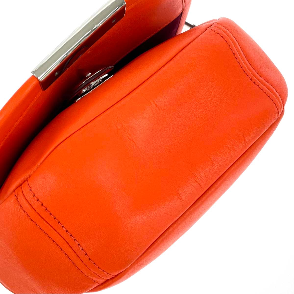 MARC JACOBS LOOK Shoulder Bag Good Condition Leather Half Moon M0004365 Orange Ladies 7