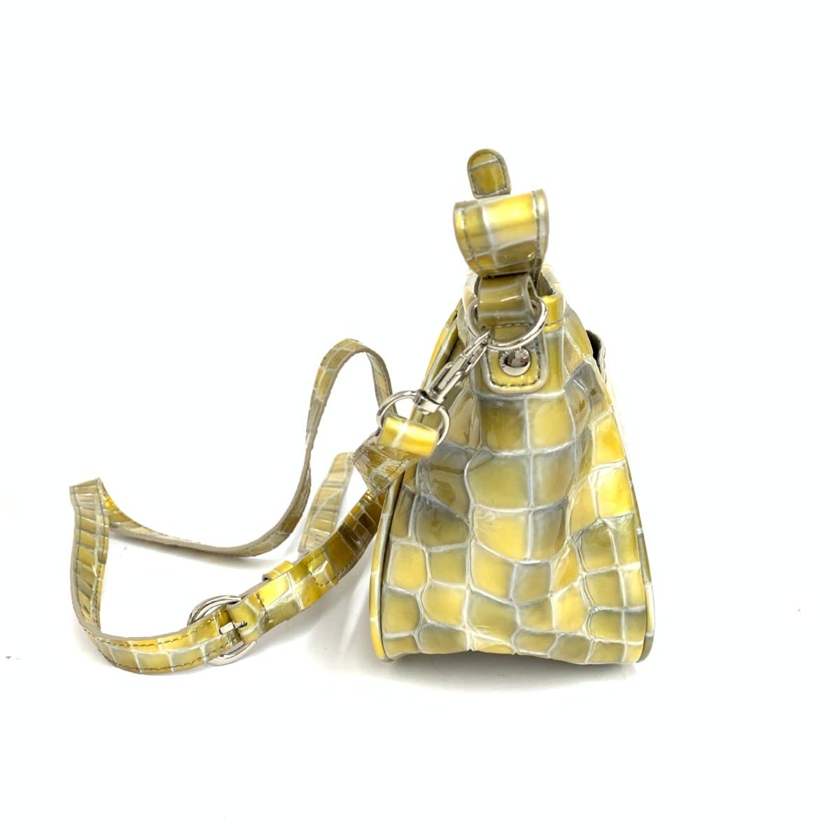 COCCO FIORE Cocco Fiore Shoulder Bag Enamel Yellow Women's 2