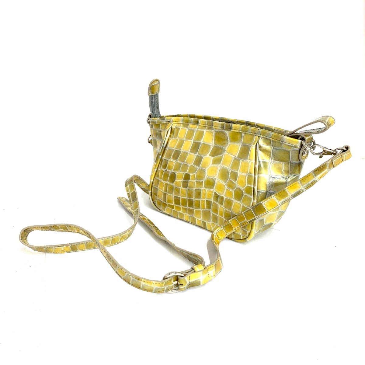 COCCO FIORE Cocco Fiore Shoulder Bag Enamel Yellow Women's 3