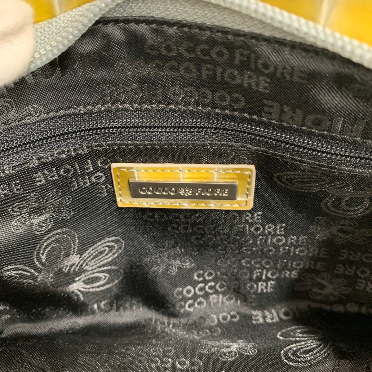 COCCO FIORE Cocco Fiore Shoulder Bag Enamel Yellow Women's 6