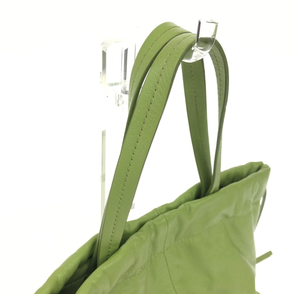 DECKE 2WAY Bag Good Condition Leather Green Women's 4