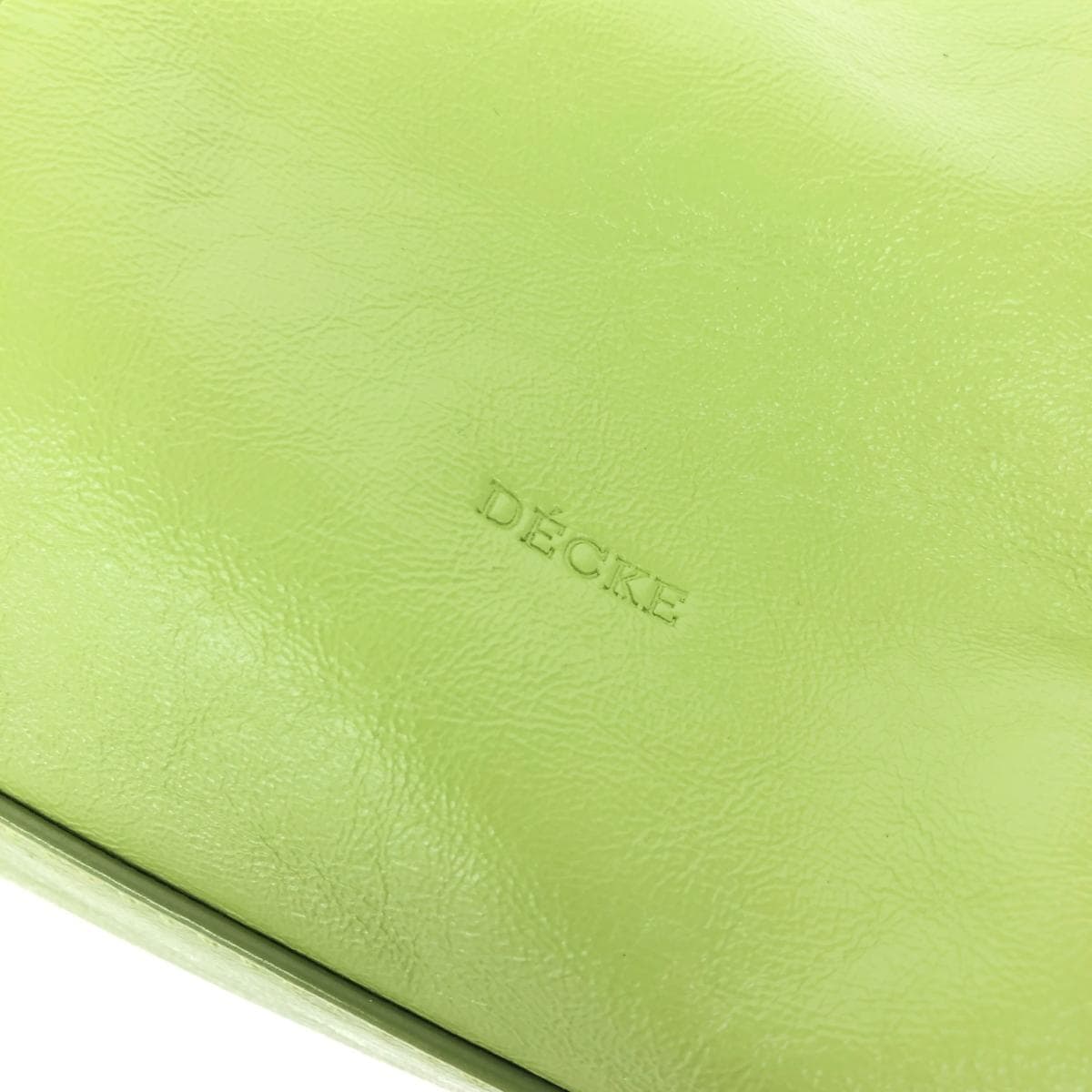 DECKE 2WAY Bag Good Condition Leather Green Women's 6