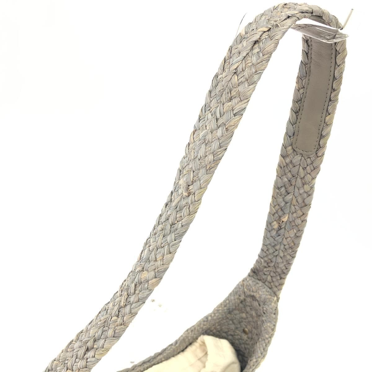 Helen Kaminski One Shoulder Bag Good Condition Raffia Gray Women's 4