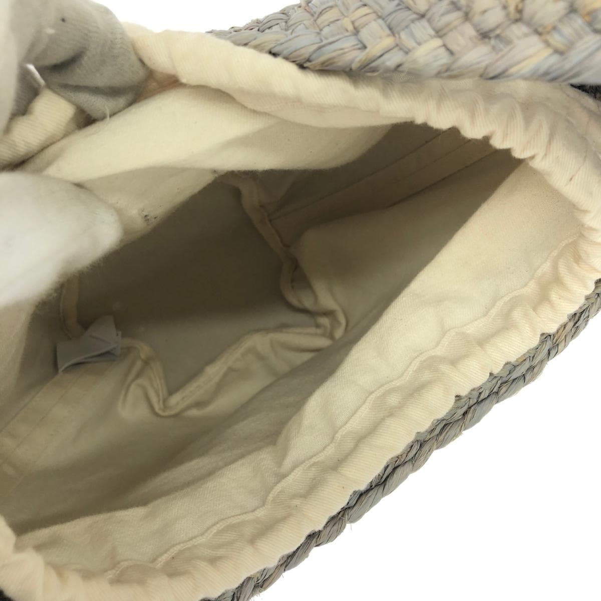 Helen Kaminski One Shoulder Bag Good Condition Raffia Gray Women's 6