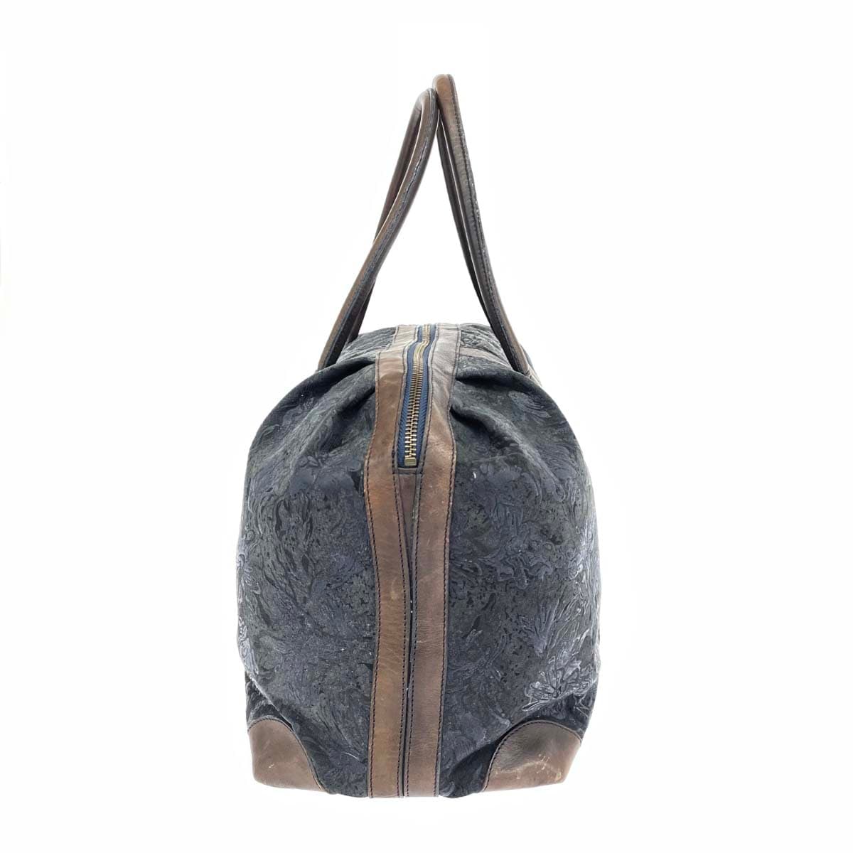 IBIZA Ibiza Boston Bag Leather Paint Navy Women's 2