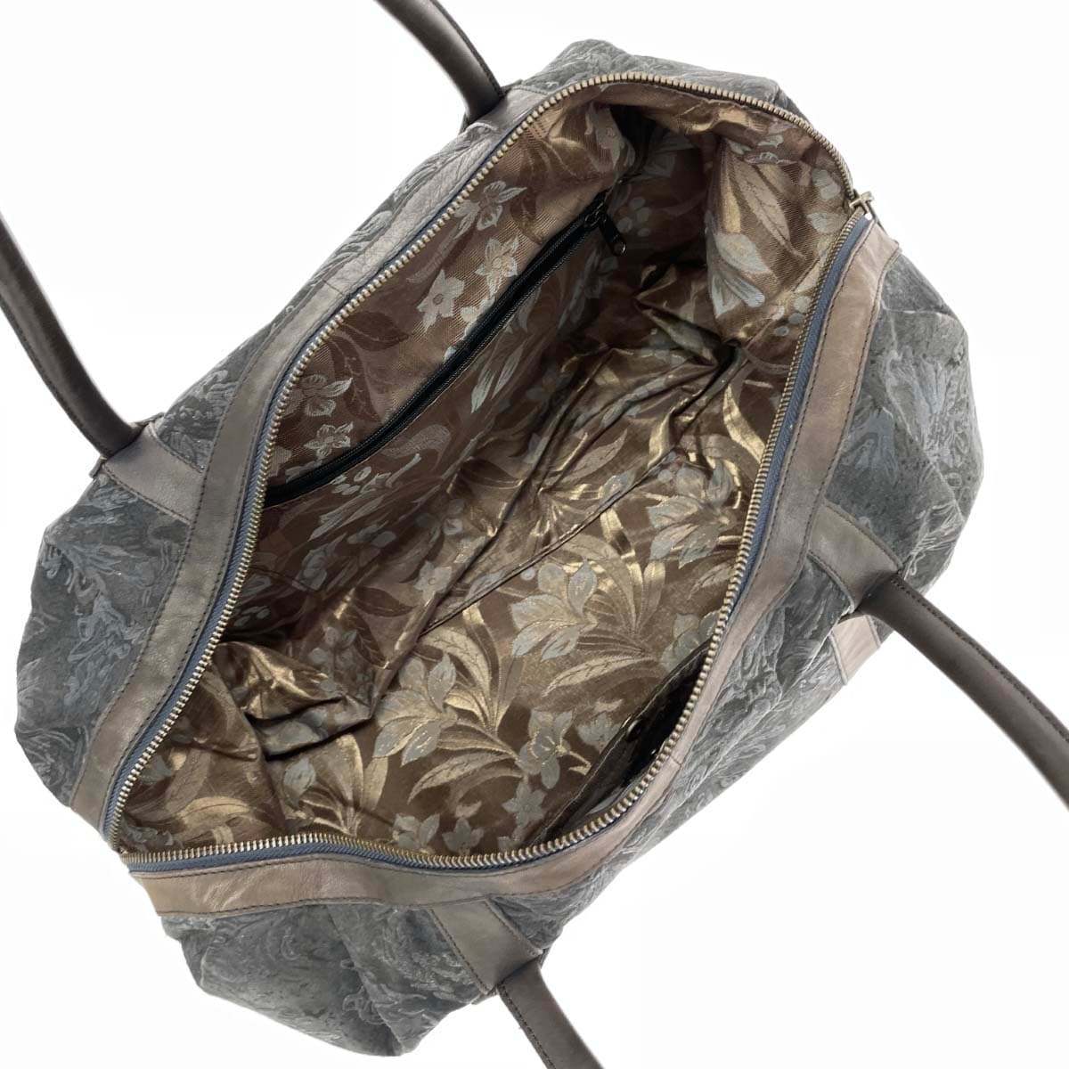 IBIZA Ibiza Boston Bag Leather Paint Navy Women's 4