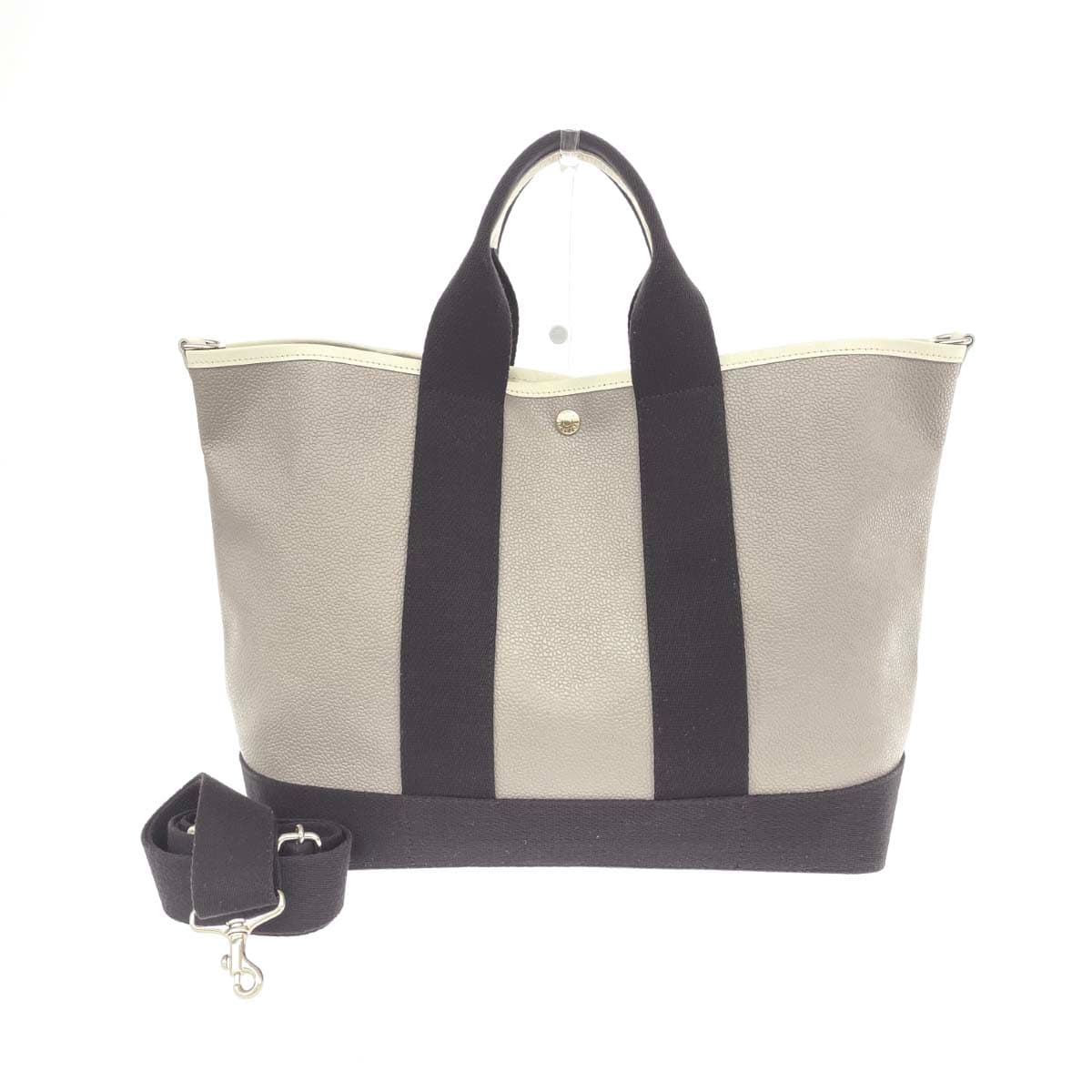 Breath TOPKAPI Breast Pukapi 2WAY Tote Bag Scotch Grain/PVC Greige Ladies
