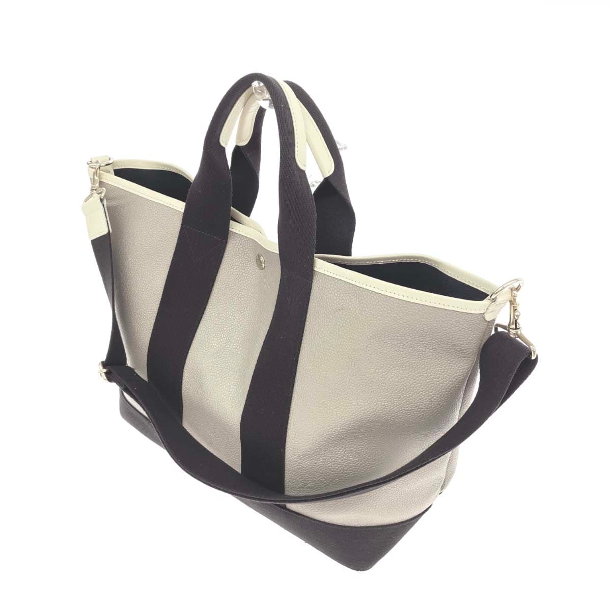 Breath TOPKAPI Breast Pukapi 2WAY Tote Bag Scotch Grain/PVC Greige Ladies 3