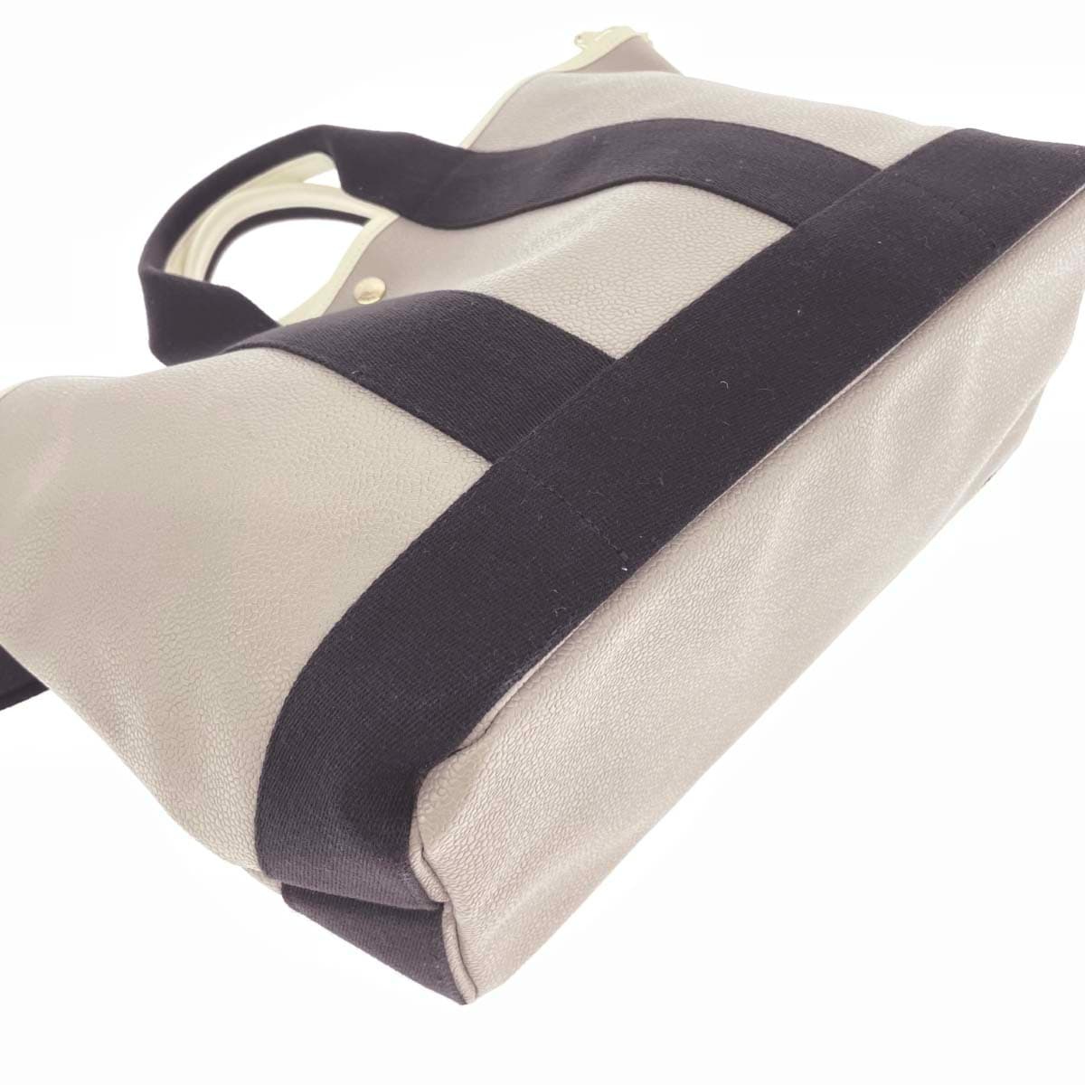 Breath TOPKAPI Breast Pukapi 2WAY Tote Bag Scotch Grain/PVC Greige Ladies 7