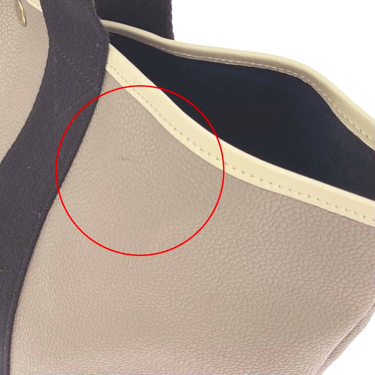 Breath TOPKAPI Breast Pukapi 2WAY Tote Bag Scotch Grain/PVC Greige Ladies 8