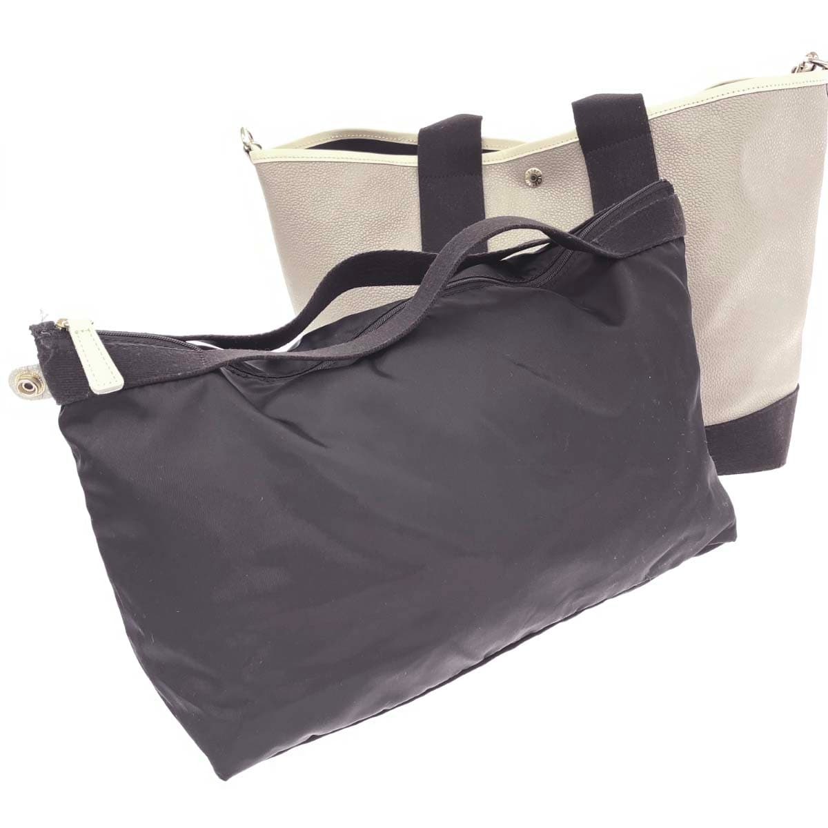 Breath TOPKAPI Breast Pukapi 2WAY Tote Bag Scotch Grain/PVC Greige Ladies 9