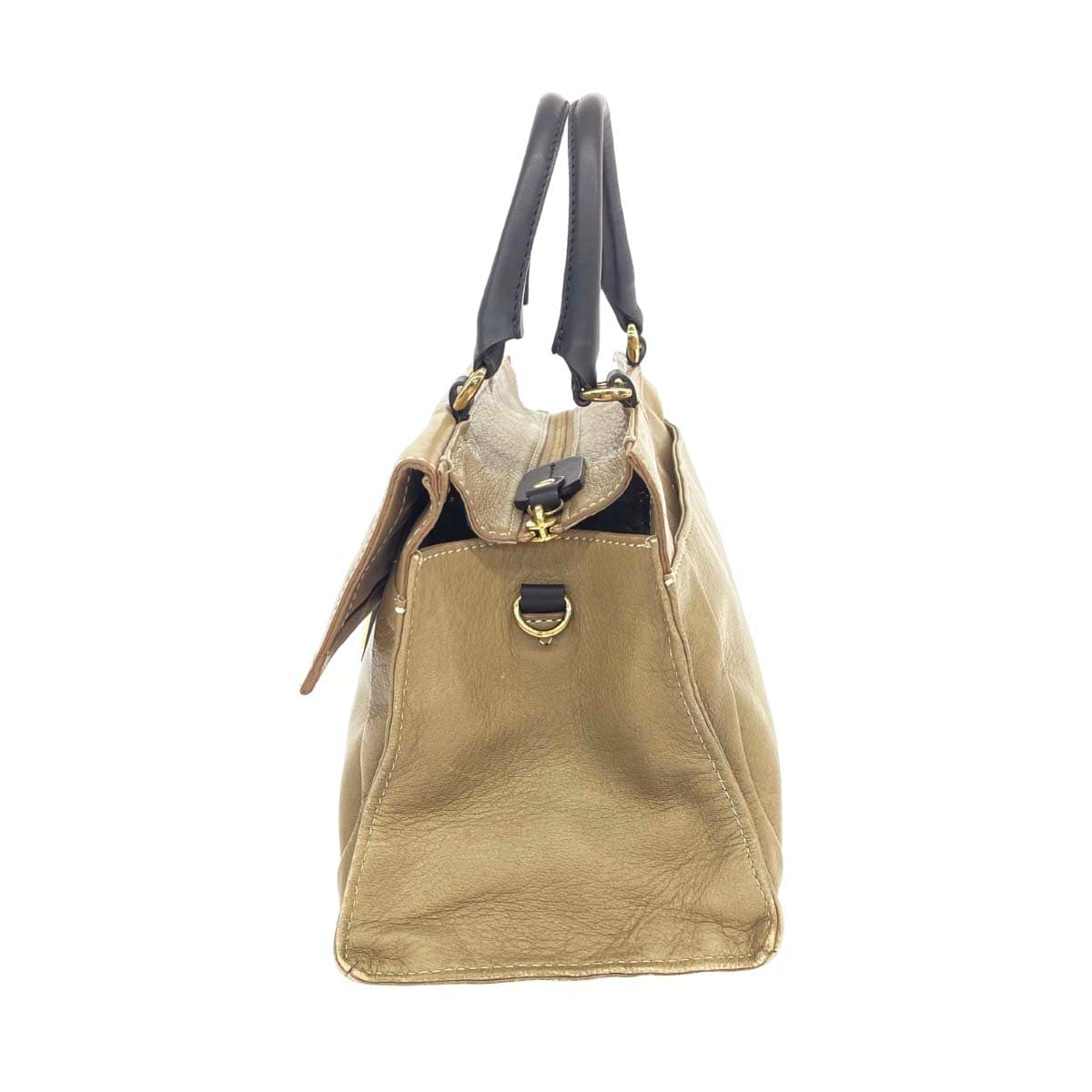 Potior 2WAY Tote Bag Leather Brown Women's 2