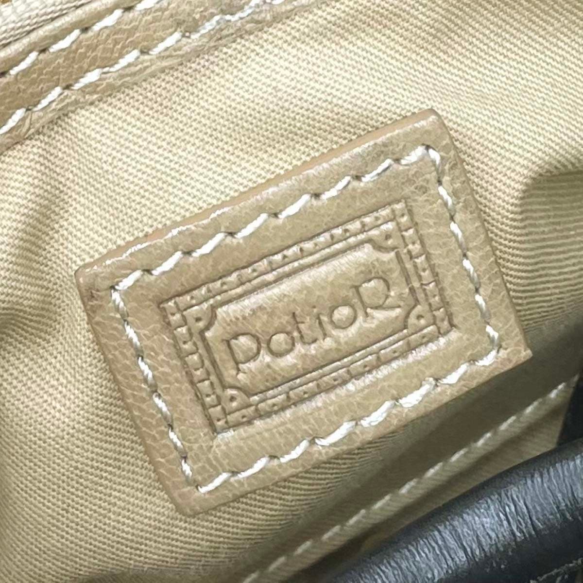 Potior 2WAY Tote Bag Leather Brown Women's 6