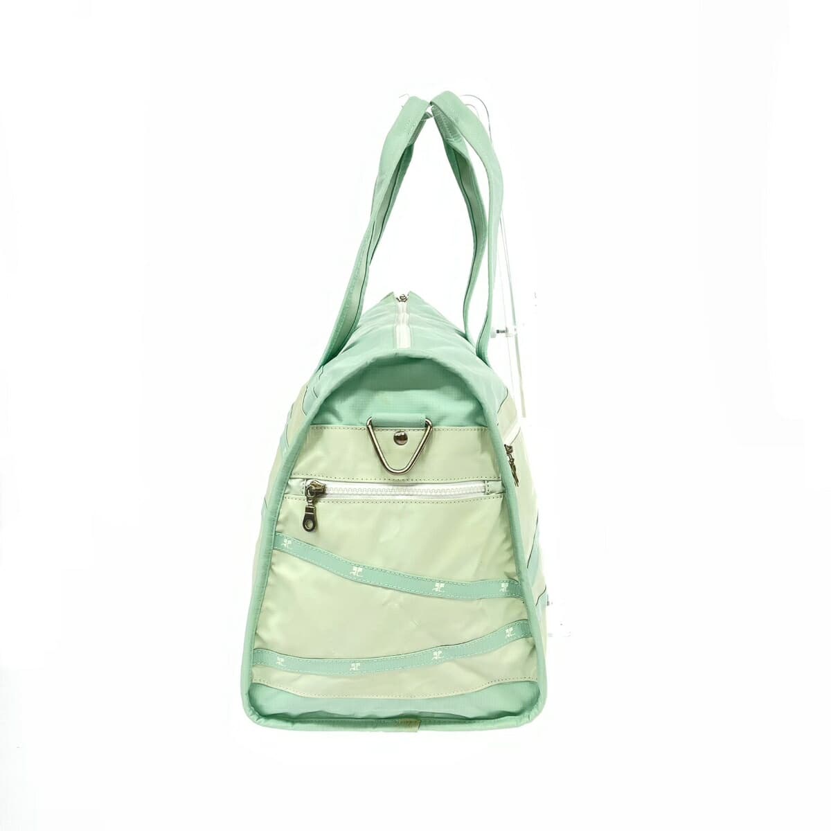 Courreges Boston Bag Nylon Green Ladies 2