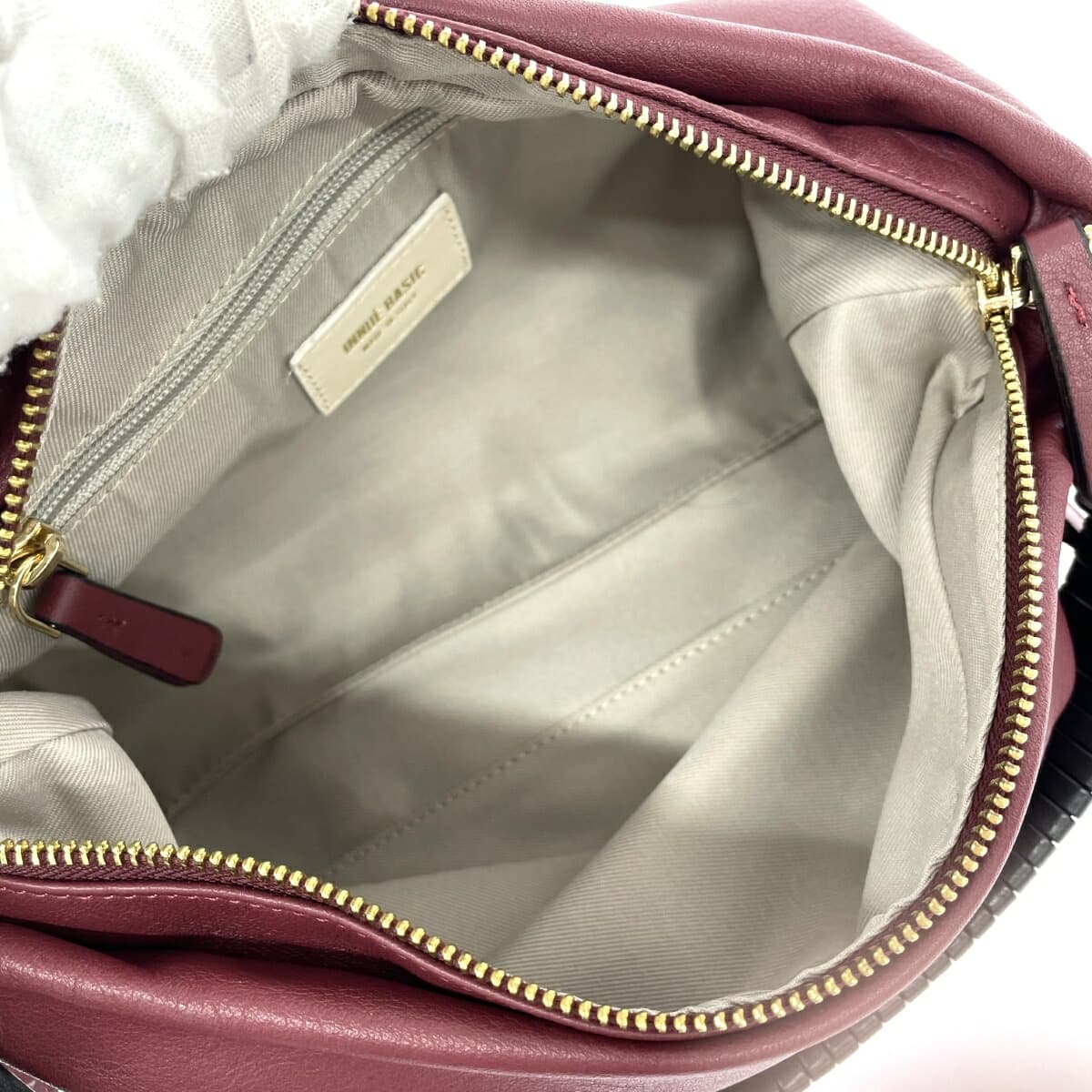 INNUE BASIC 2WAY Shoulder Bag Leather Bordeaux Ladies 6