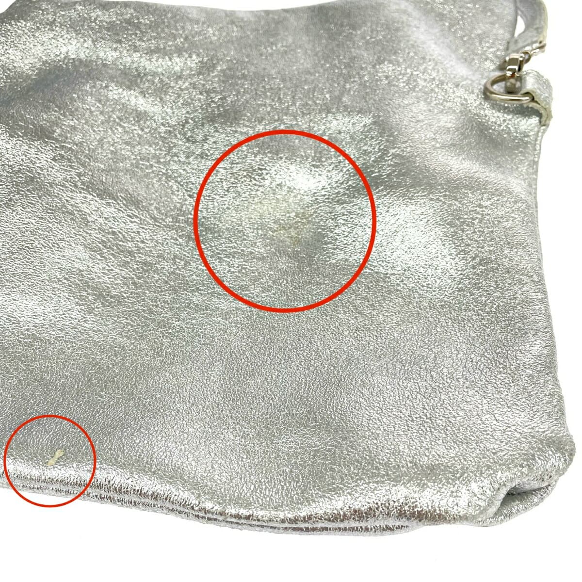 LAURA DIMAGGIO 2WAY Bag Leather Silver Color Women's 9