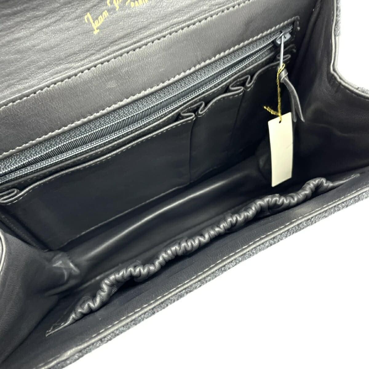 JEANFRANÇOIS Jean-François Semi-Shoulder Bag Excellent Condition Quilted/Felt/Leather Gray Ladies 6