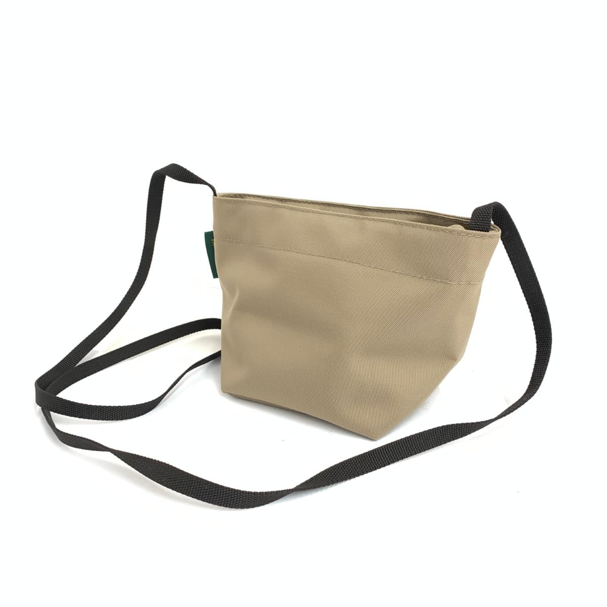 Herve Chapelier mini shoulder bag in boat shape, good condition, nylon, beige, ladies 3