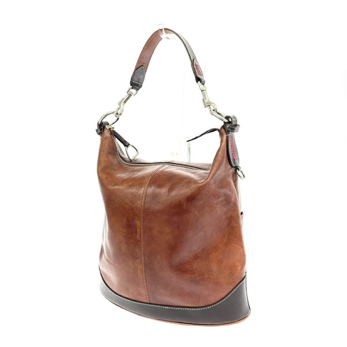 SOMES SADDLE Shoulder Bag Leather Brown Men's 3