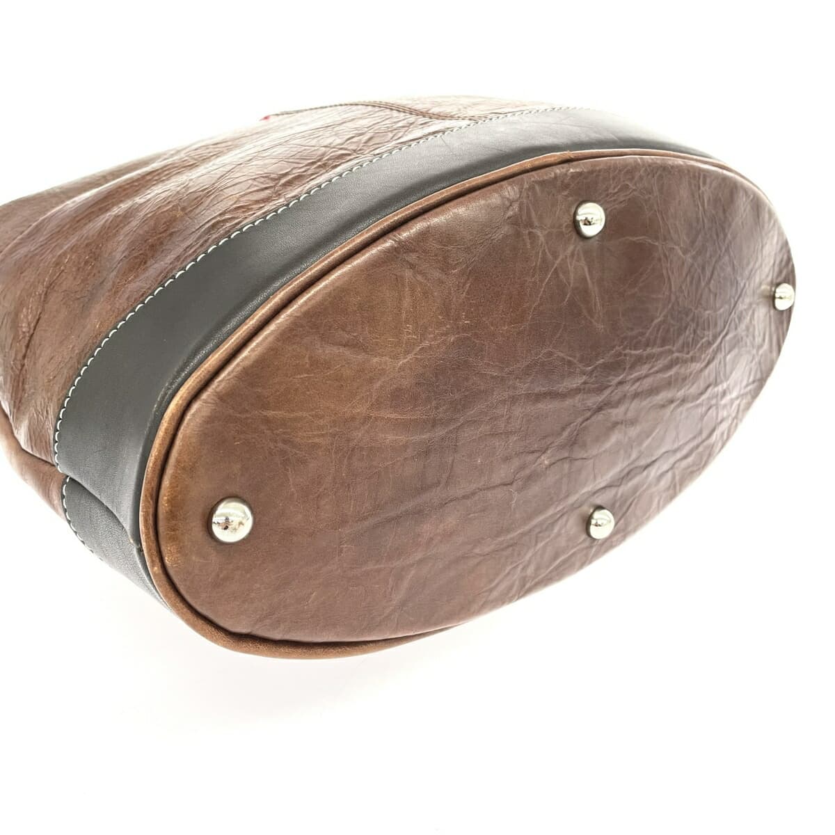 SOMES SADDLE Shoulder Bag Leather Brown Men's 4